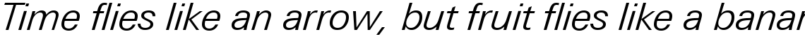 Linotype Univers 331 Basic Light Italic