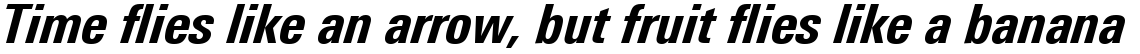 Linotype Univers 721 Condensed Heavy Italic