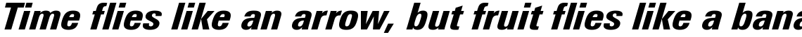 Linotype Univers 821 Condensed Black Italic