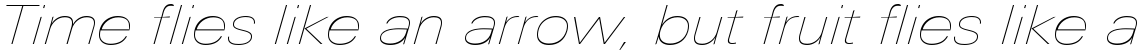 Linotype Univers 141 Extended Ultra Light Italic