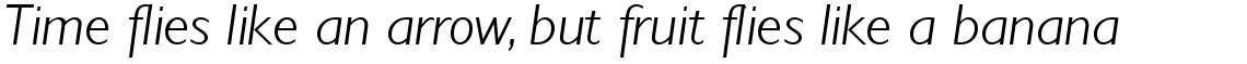Gill Sans Light Italic