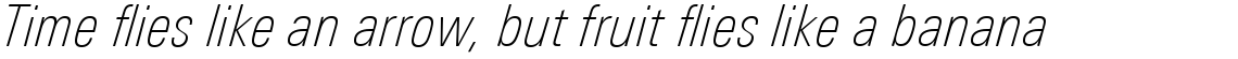 Linotype Univers Com 221 Condensed Thin Italic