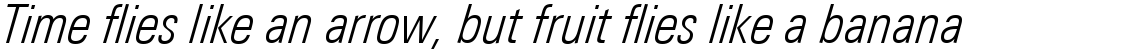Linotype Univers Com 321 Condensed Light Italic