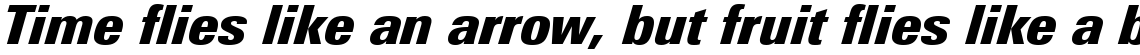 Linotype Univers Com 921 Condensed Extra Black Italic