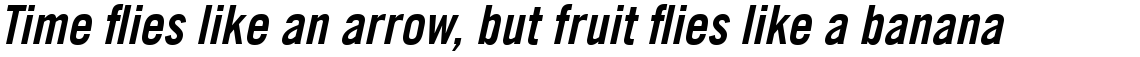 Trade Gothic Com Bold Condensed #20 Oblique