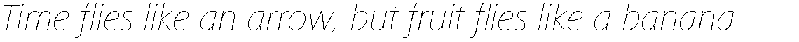 Frutiger Next Com Ultra Light Italic