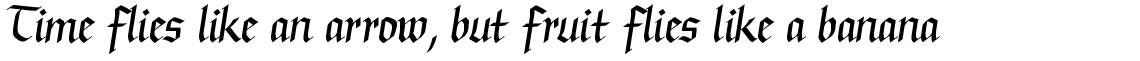 Linotype Buckingham Fraktur Regular Alternate