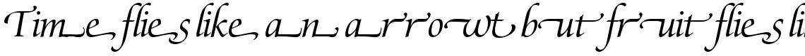 Zapf Renaissance Antiqua Swashed Book Italic