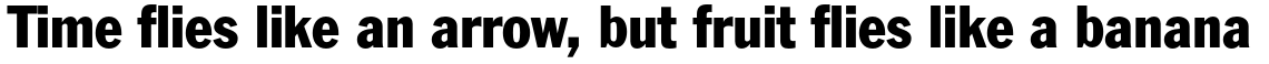 Franklin Gothic Std Condensed