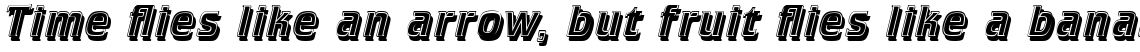 Letraset Crillee Com Italic Inline Shadow