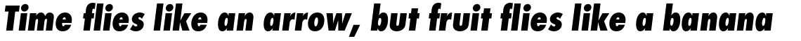 Futura PT Condensed Extra Bold Oblique