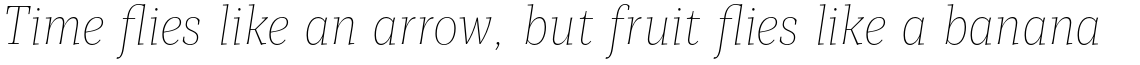 Mediator Serif Narrow Thin Italic