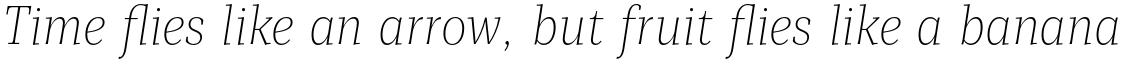Mediator Serif Narrow Ultra Light Italic