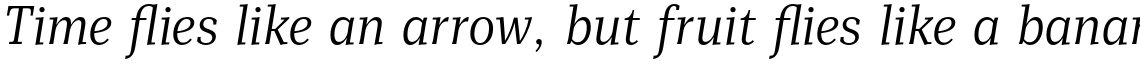 Mediator Serif Narrow Light Italic