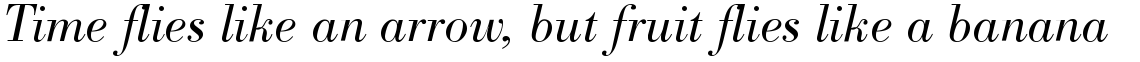SG Bodoni No. 1 SB Light Italic