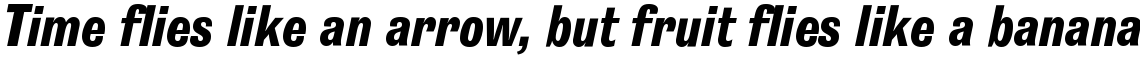 Grotesk No. 9 SB Bold Condensed Italic