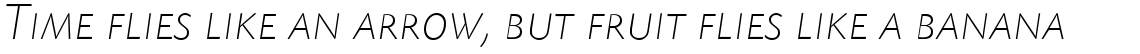 Today Sans Serif SB Extra Light Italic Small Caps SC