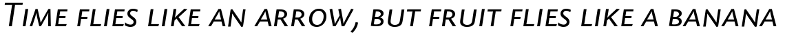 Today Sans Serif SB Regular Italic Small Caps SC