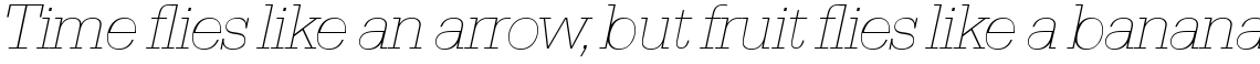Serifa SH Extra Light Italic