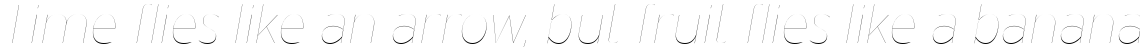 Interstate Hairline Italic