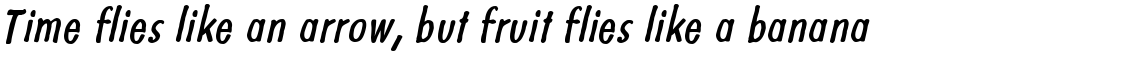 Futuramano Cond Plain Italic