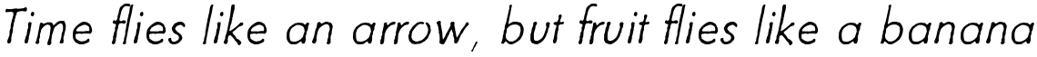 Futuramano Thin Italic