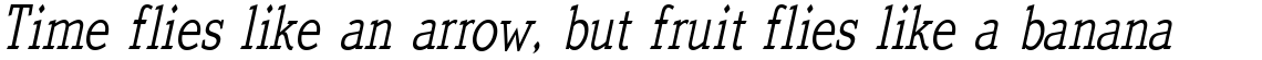 Quick Type Condensed Italic