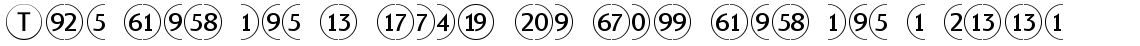 Bullet Numbers Sans Pos