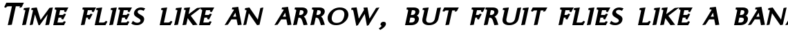 Ela-Demiserif Bold Caps Italic