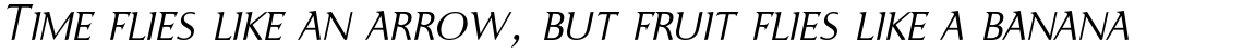 Ela-Demiserif ExtraLight Caps Italic
