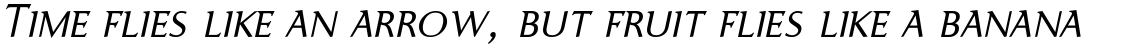 Ela-Demiserif Light Caps Italic