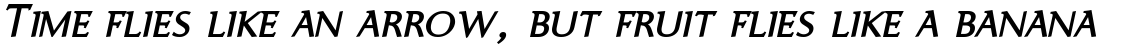 Ela-Demiserif Plain Caps Italic