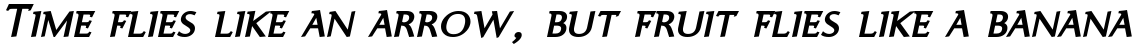 Ela-Demiserif SemiBold Caps Italic