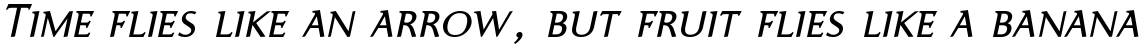 Ela-Demiserif SemiLight Caps Italic