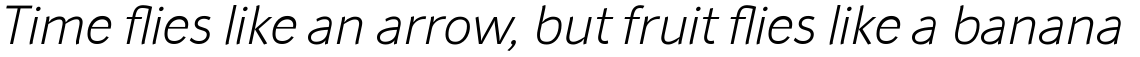 AVEA Extra Light+ Extra Light Italic 
