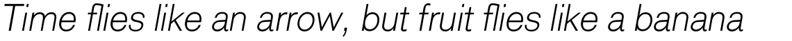 Royal Sans XLight Italic
