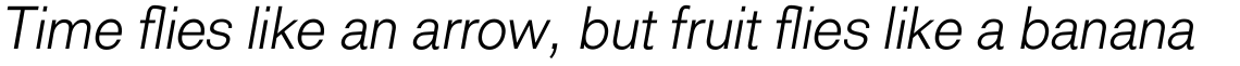 Royal Sans Light Italic